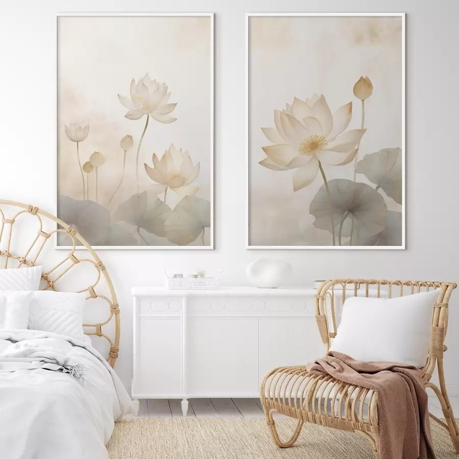 Papier peint Fleurs de lotus d00668