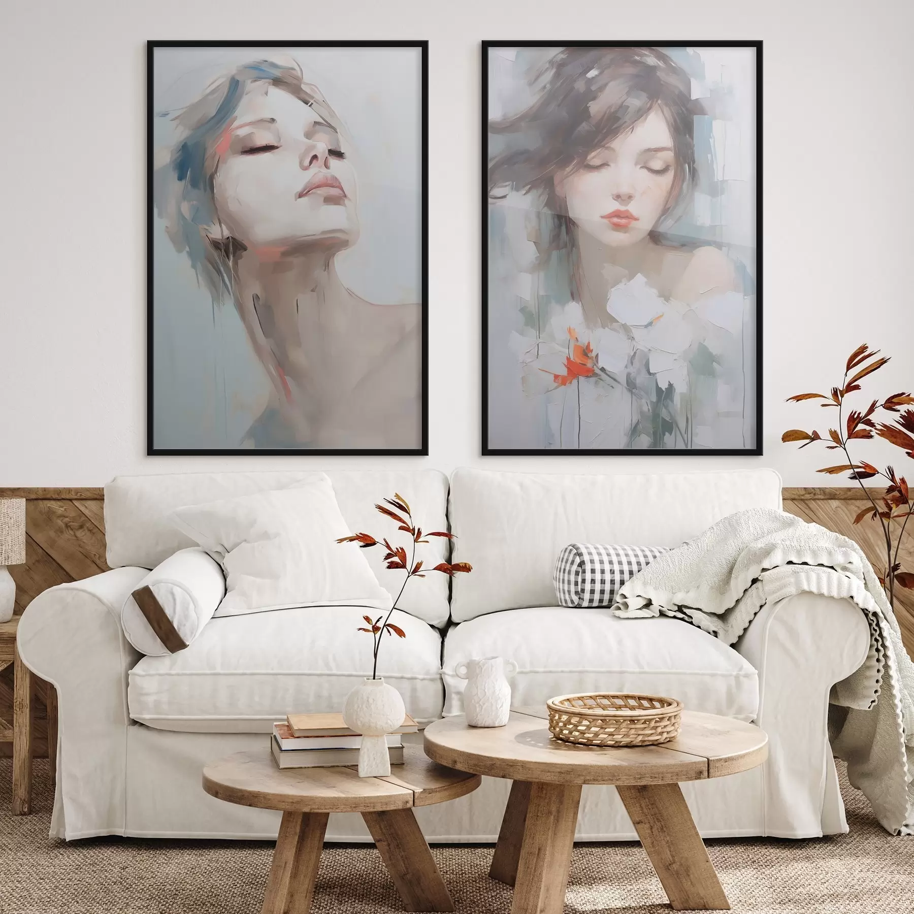 Papier peint Portrait d'une femme d00675