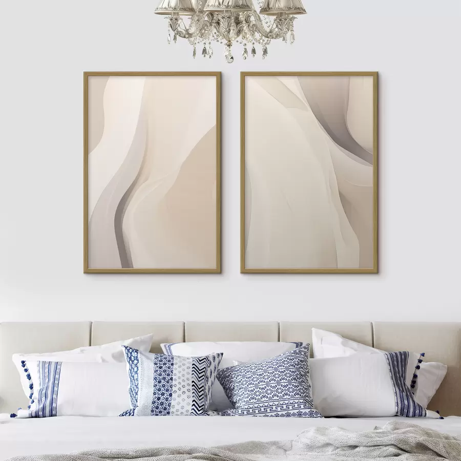 Papier peint Vagues de sable abstraites d00681