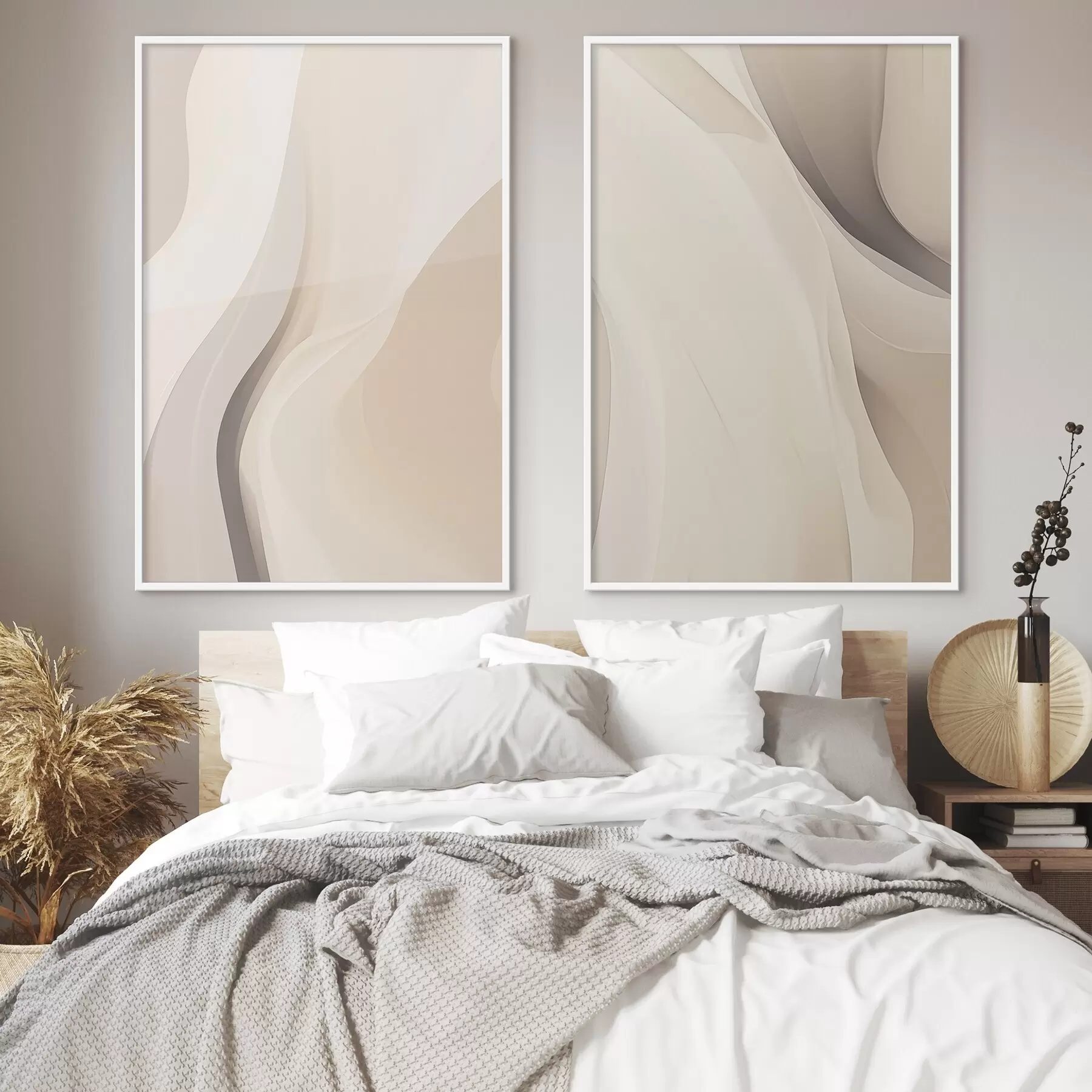 Papier peint Vagues de sable abstraites d00681