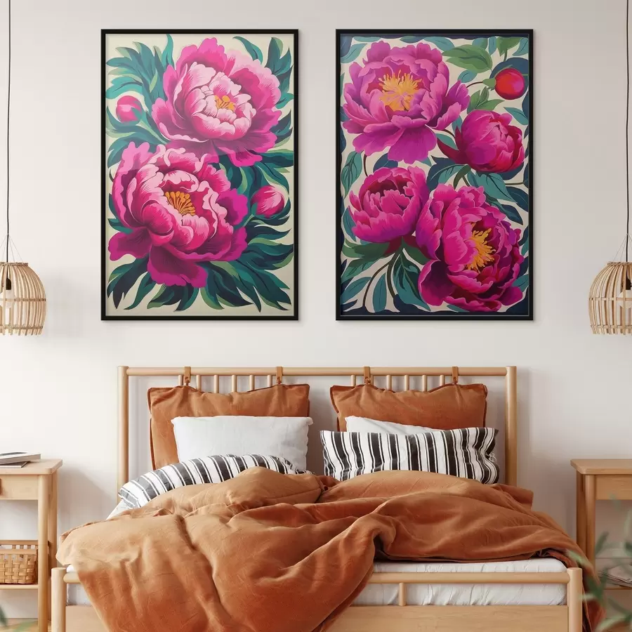 Papier peint Pivoines d00727