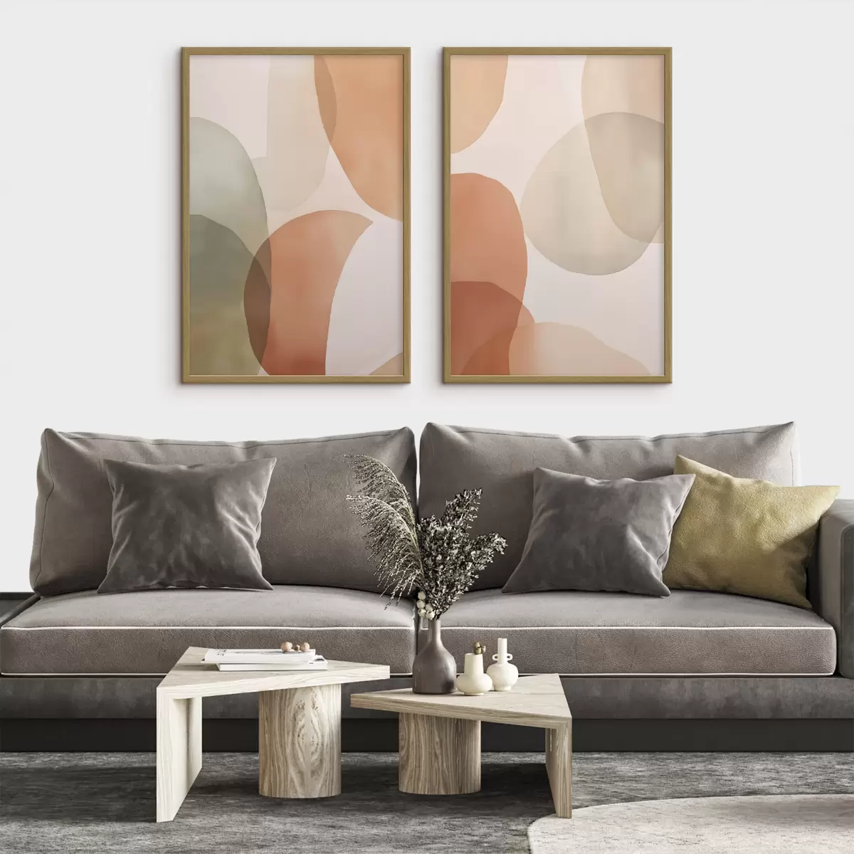 Poster Cercles abstraits colorés d00731