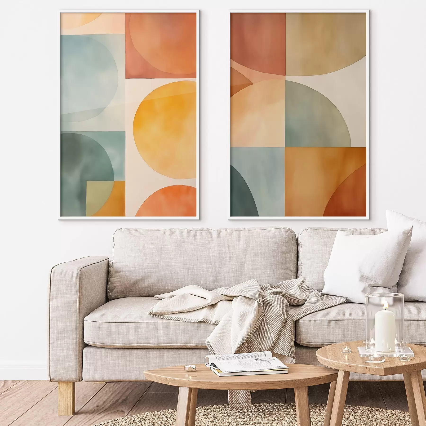 Papier peint Cercles géométriques d00732