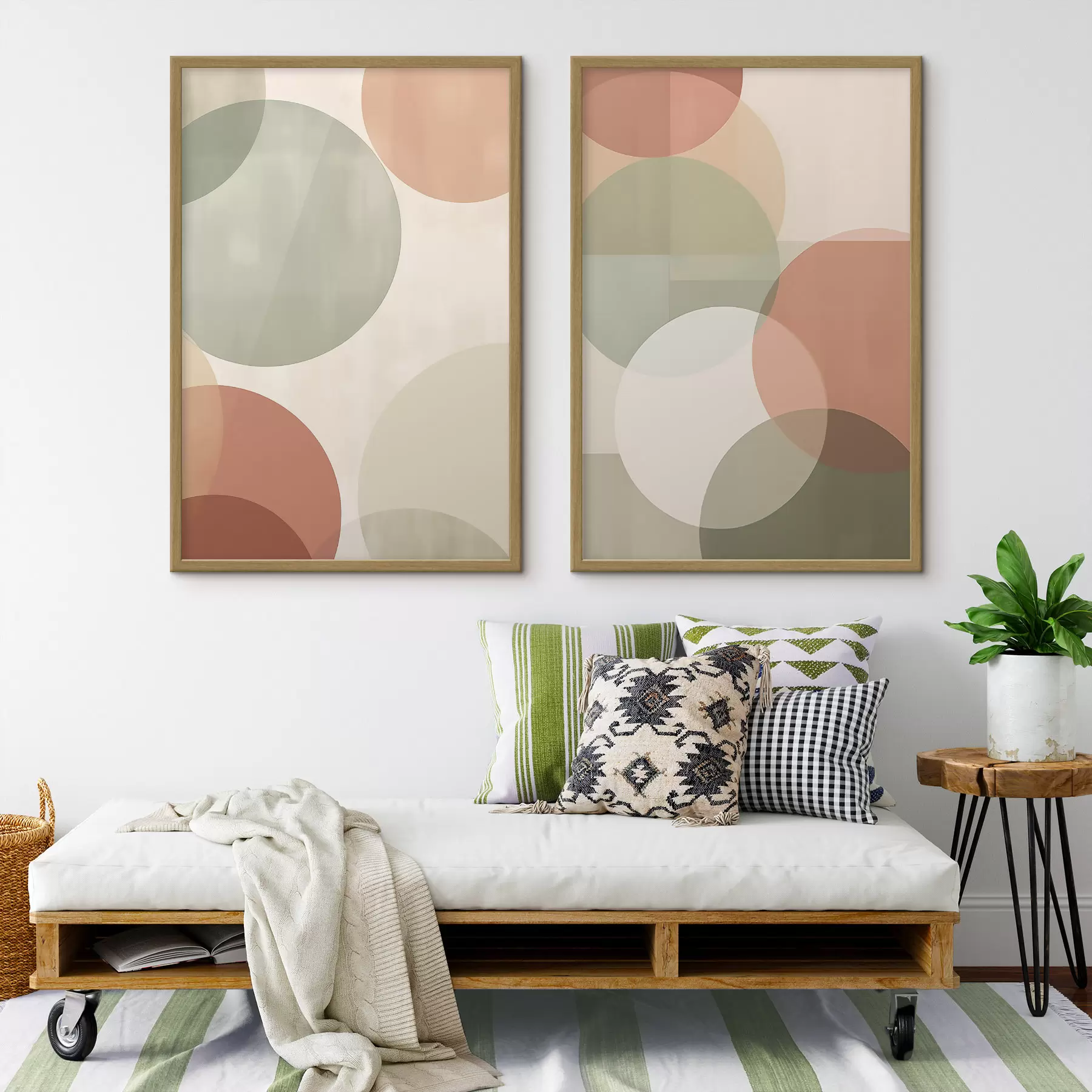 Papier peint Cercles et inspiration d00733