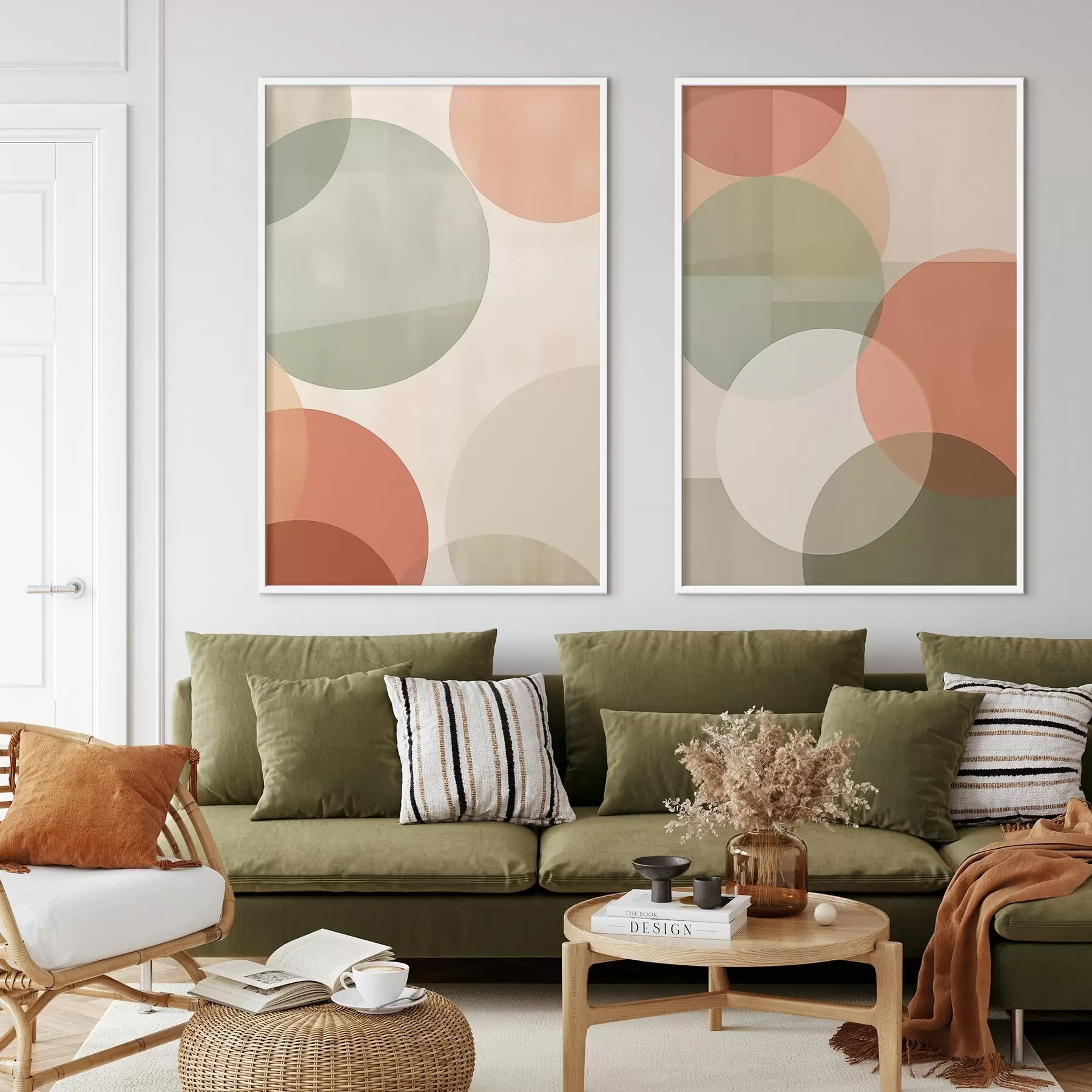 Papier peint Cercles abstraits d00733