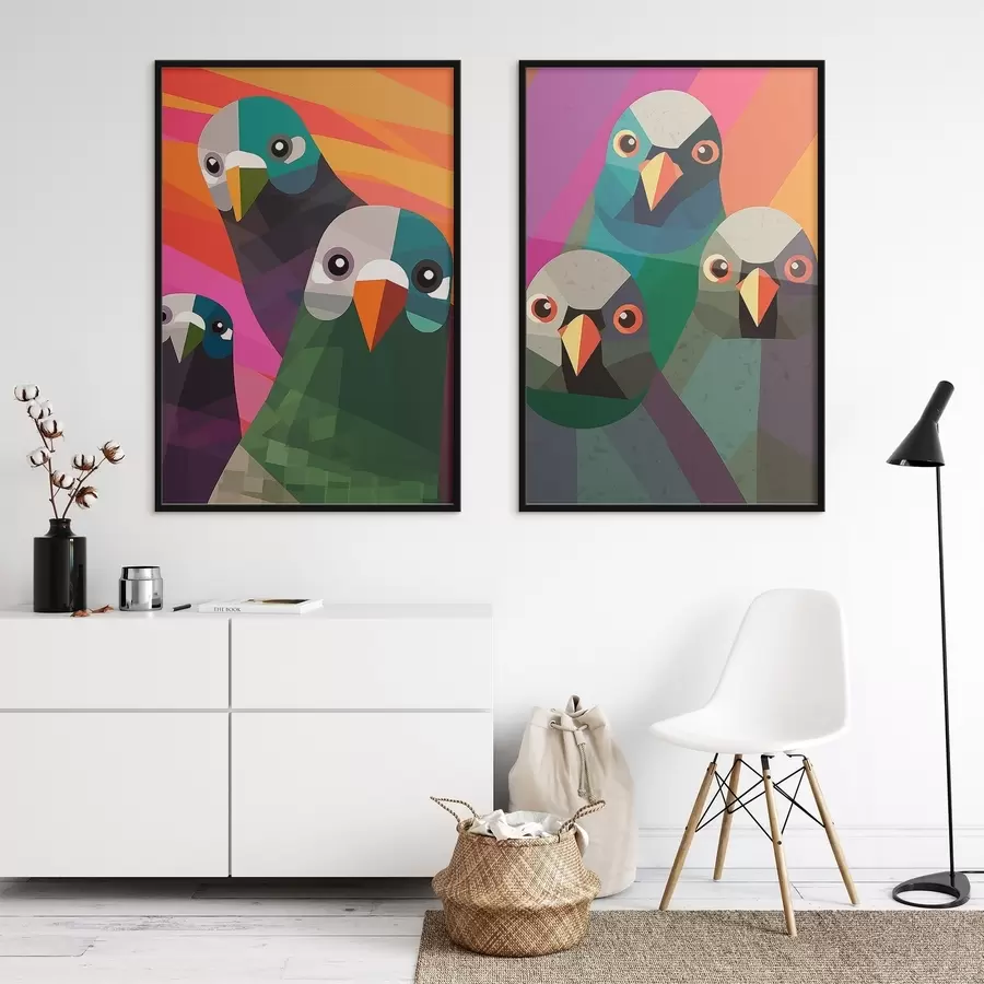 Papier peint Colombes d00735