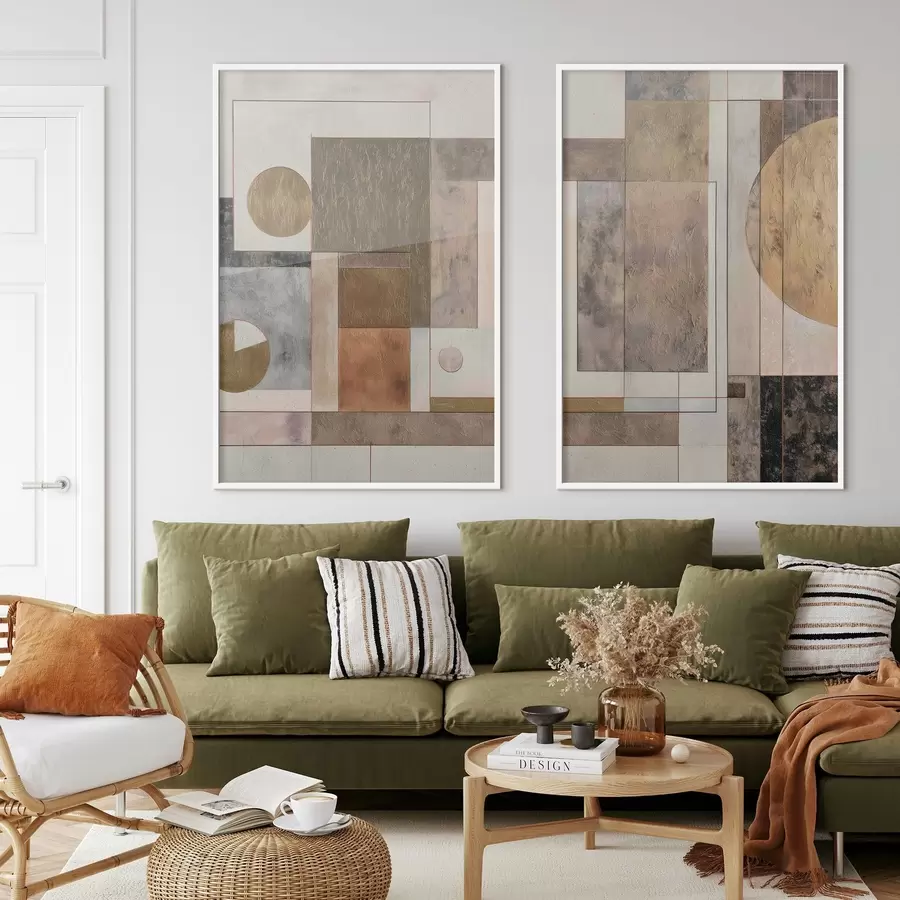 Papier peint géométrie abstraite moderne d00738