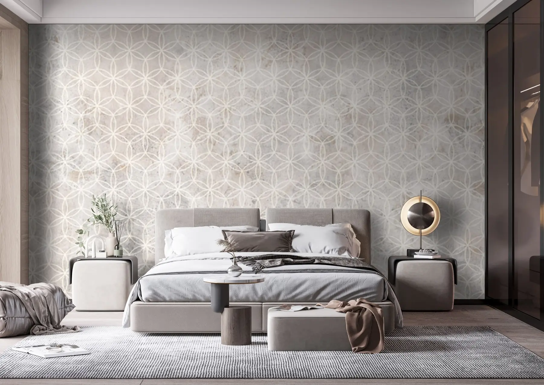 Papier peint Mosaïque De Ciment Et De Béton u71923