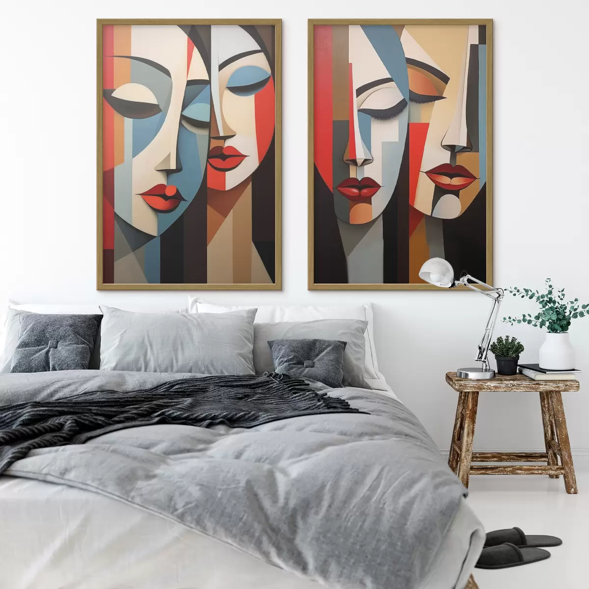 Poster Portraits féminins cubistes d00775