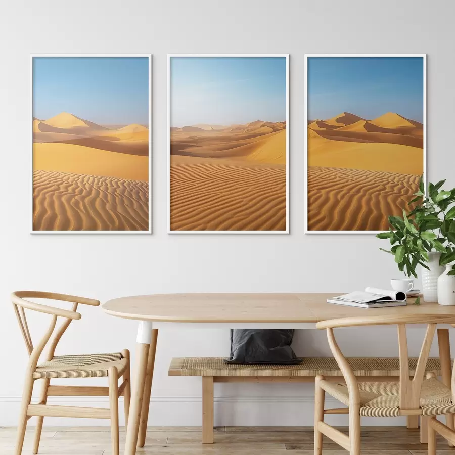 Papier peint Ciel bleu dans le désert d00786