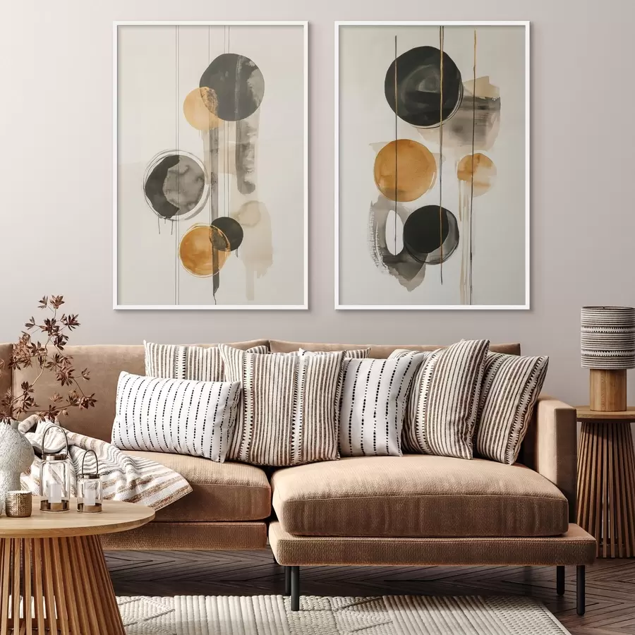 Papier peint Cercles abstraits d00717