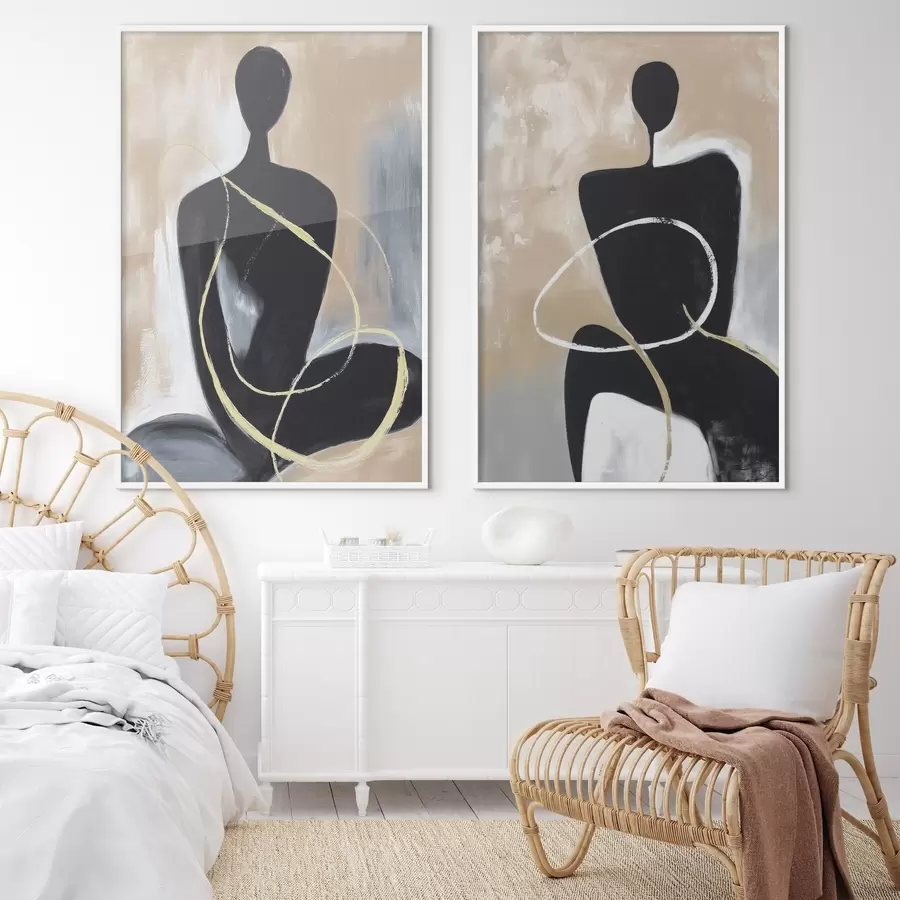 Papier peint Silhouettes abstraites d00719