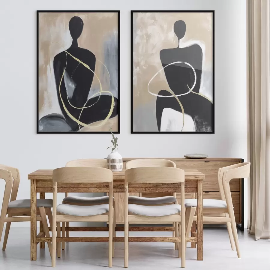 Papier peint Silhouettes abstraites d00719