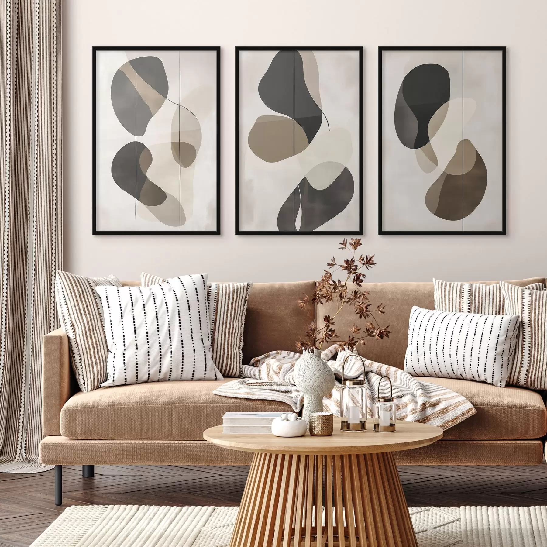 Papier peint Formes abstraites flottantes d00777