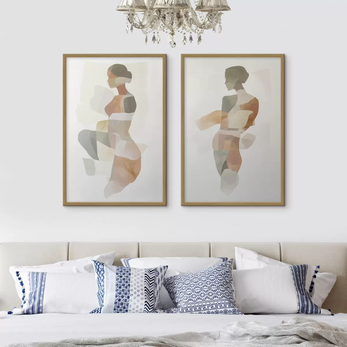 Poster Silhouettes féminines abstraites d00788