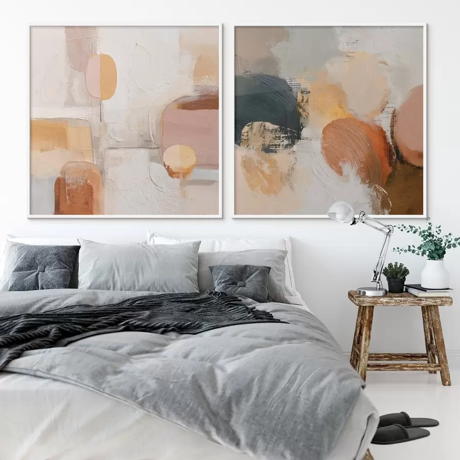 Papier peint Géométrie du calme dans un style abstrait d00747