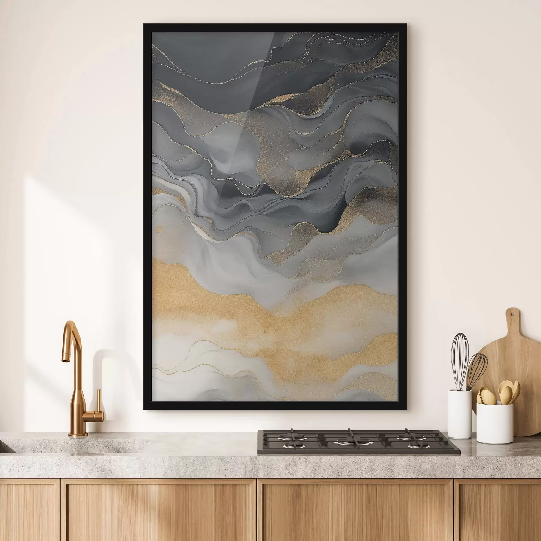 Papier peint Fluides, traces de peinture f47452