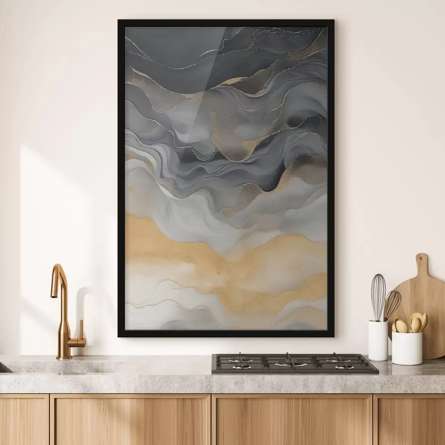 Papier peint Fluides, traces de peinture f47452