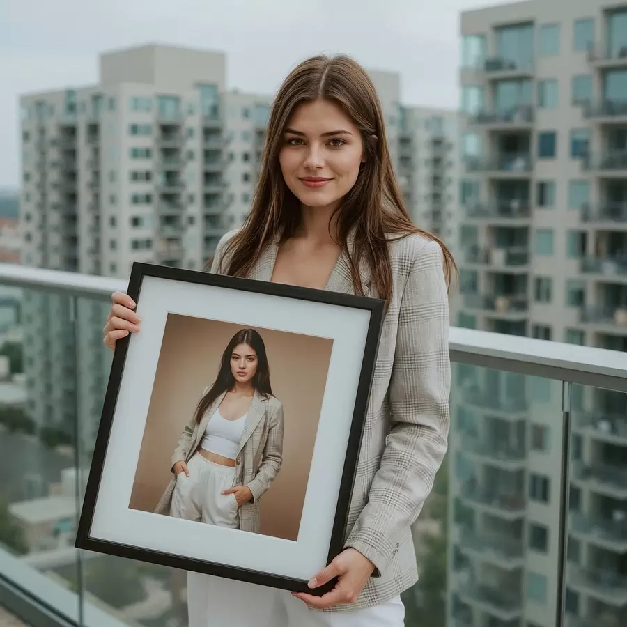 Tableau Portrait à partir de votre propre photo sur le mur s47159