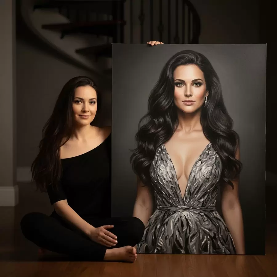 Tableau Grand portrait à partir d'une photo pour le mur s47160