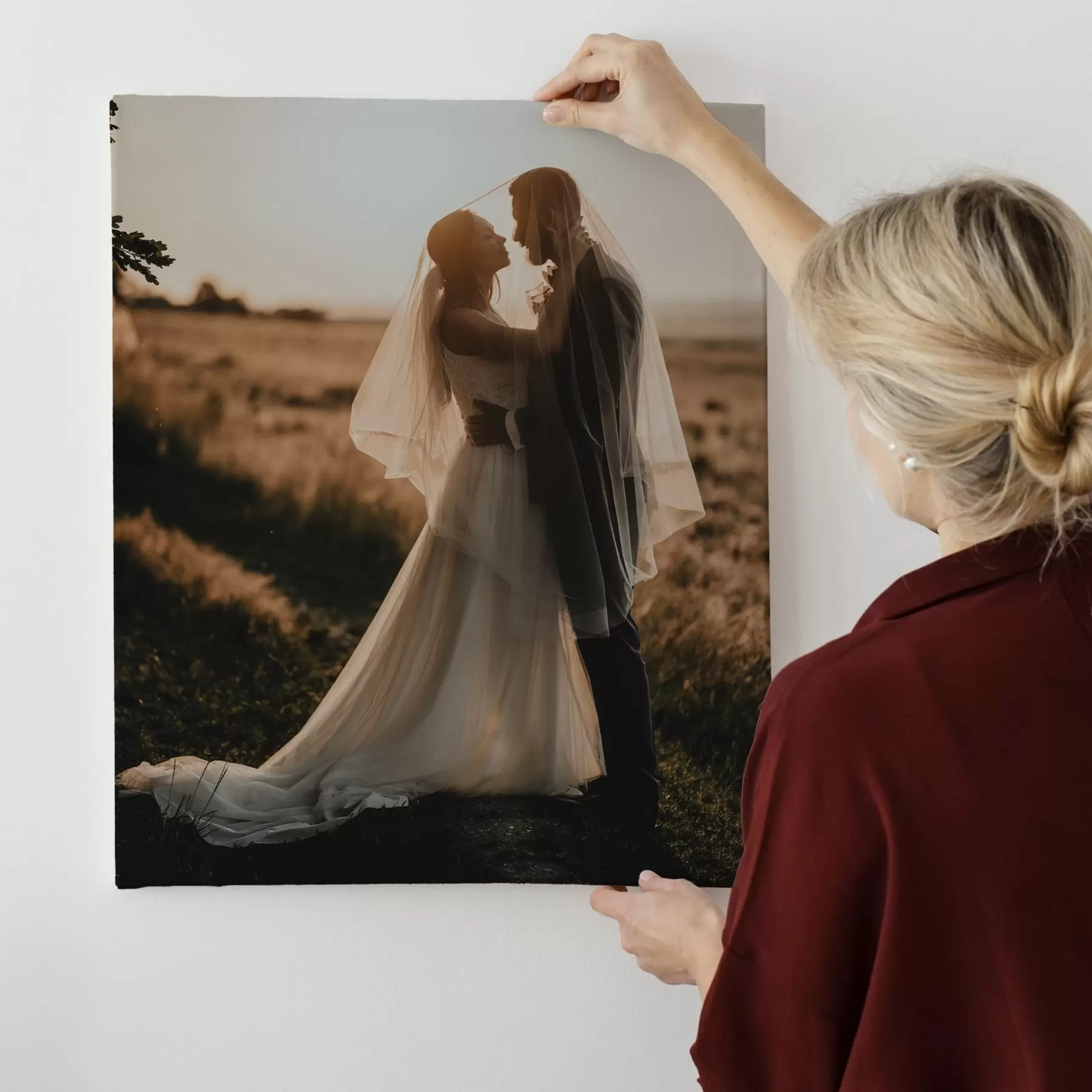 Tableau Photo de mariage sur toile s47161