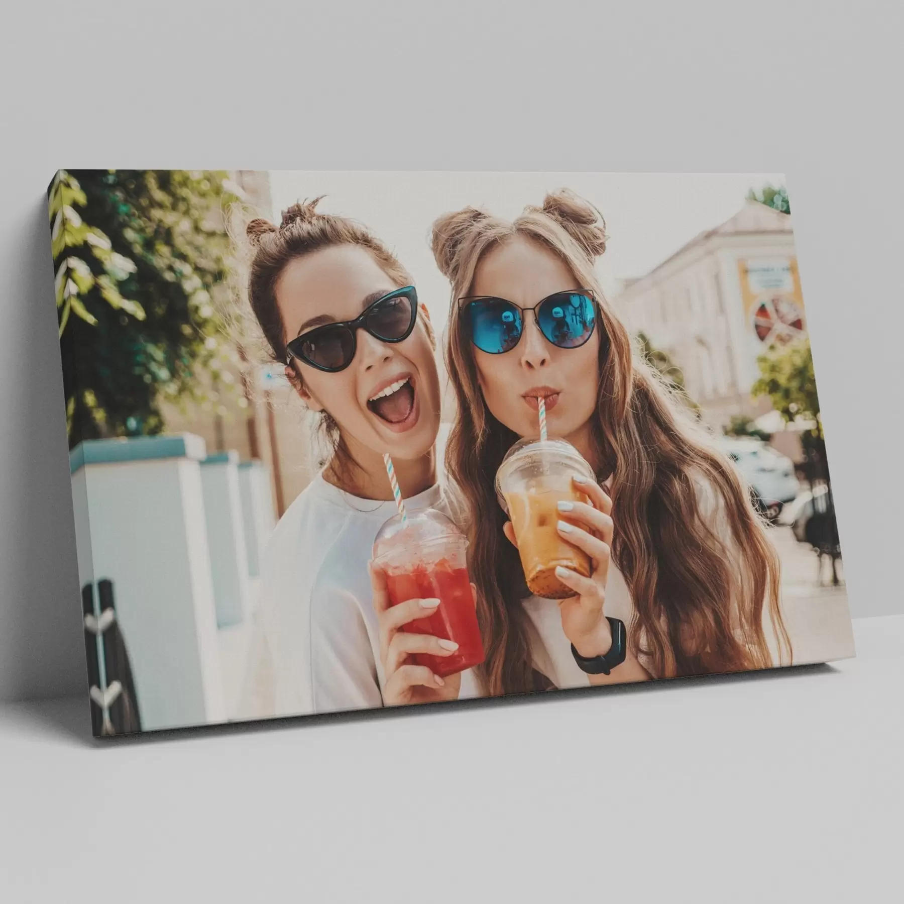 Tableau Un cadeau pour un ami avec une photo sur toile s47166