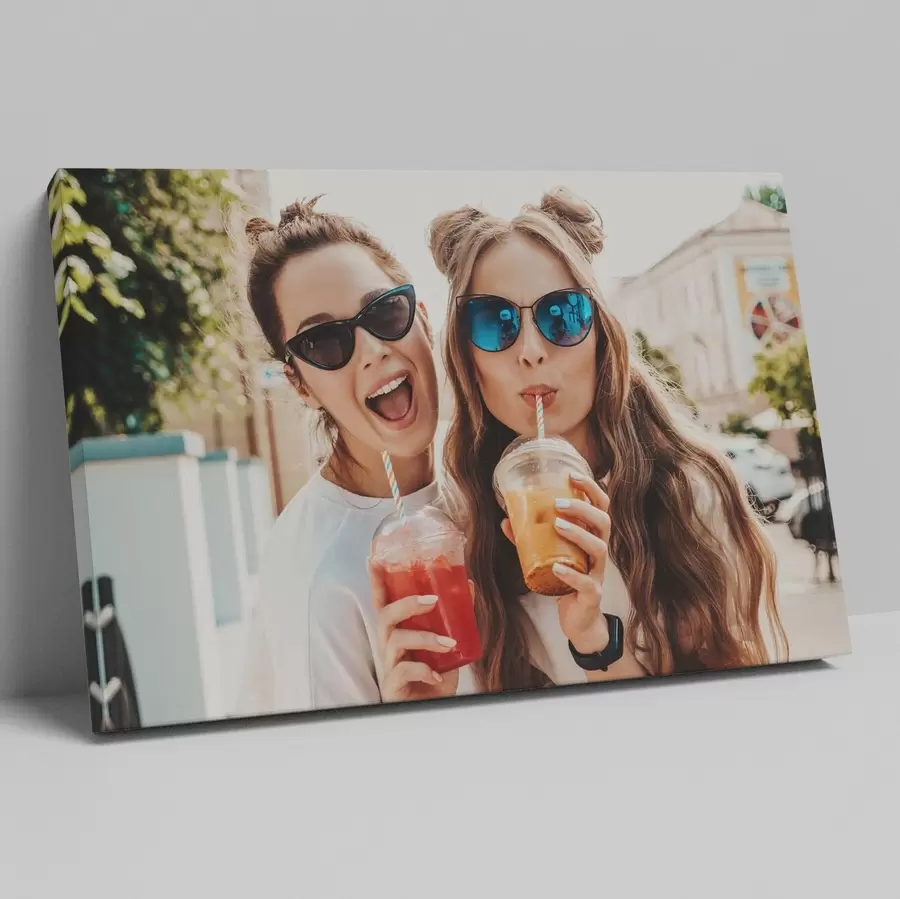 Tableau Un cadeau pour un ami avec une photo sur toile s47166