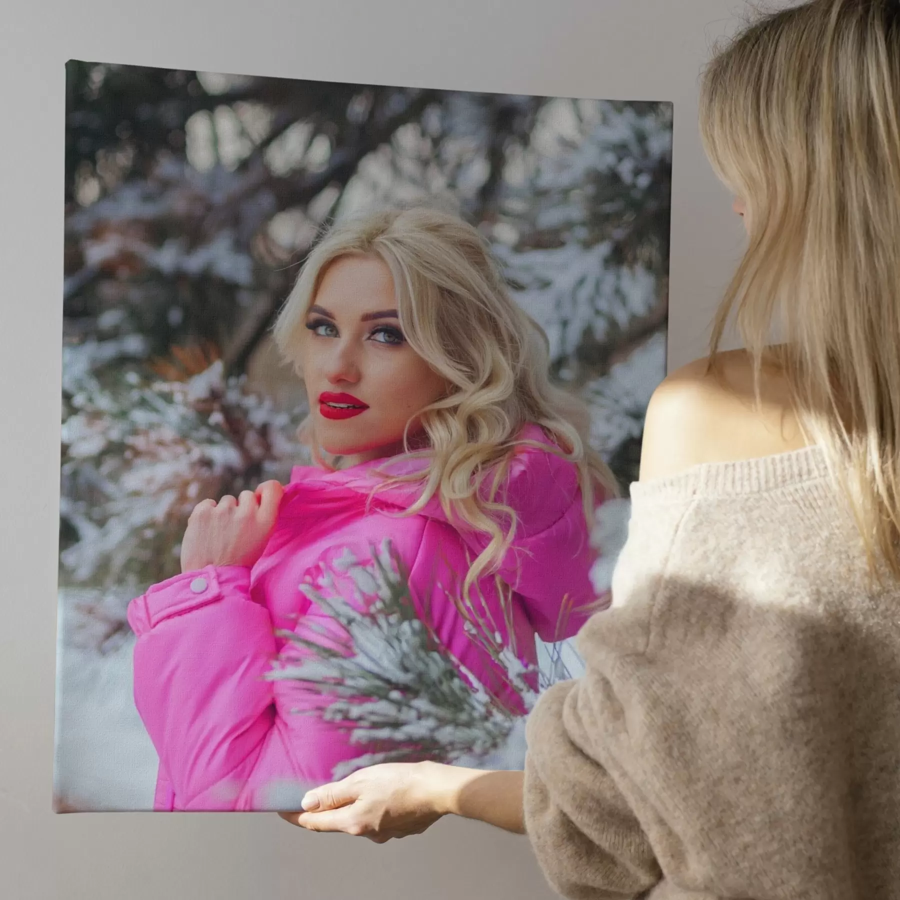 Tableau Un cadeau : un tableau réalisé à partir d'une photo pour une fille s47168