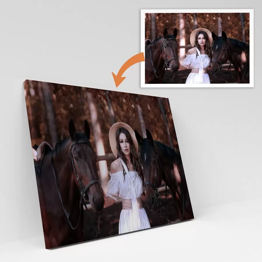 Tableau Un cadeau pour une fille basé sur sa photo s47176