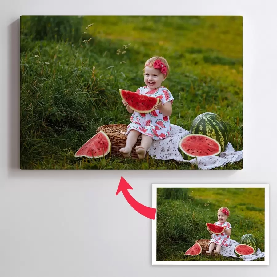 Tableau Une photo de votre enfant sur toile s47187