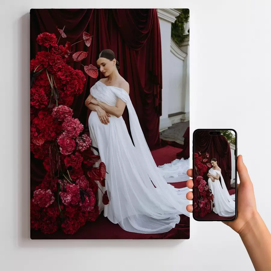 Tableau Un cadeau pour une fille basé sur sa photo s47201