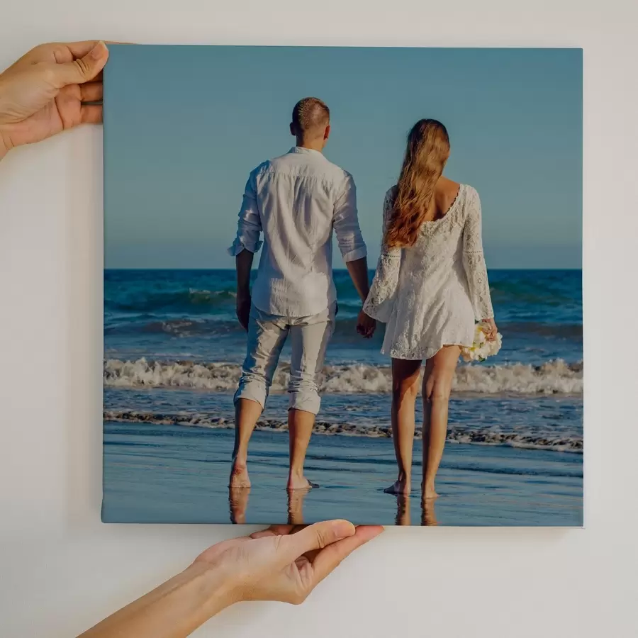 Tableau Cadeau pour un couple basé sur une photo sur toile s47202