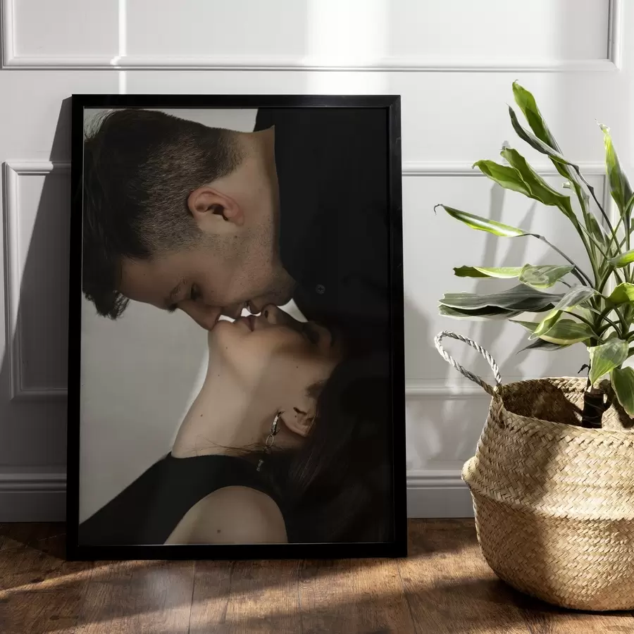Tableau Cadeau pour un couple basé sur une photo sur toile s47203