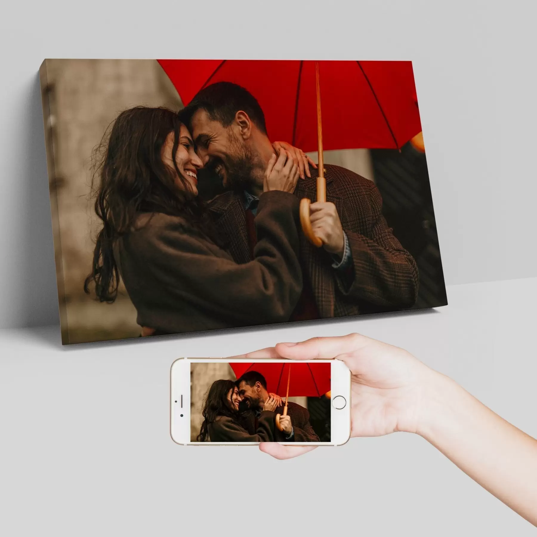 Tableau Cadeau romantique pour un couple basé sur une photo s47208