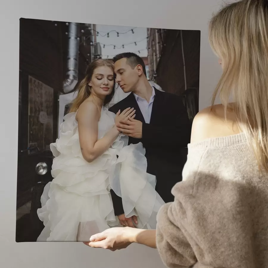 Tableau Photo de mariage sur toile s47209