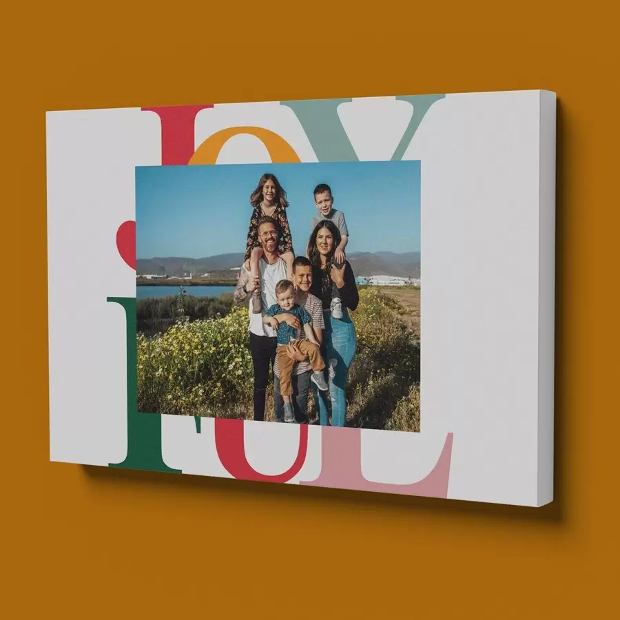 Tableau Collage photo avec portrait de famille sur toile s47233