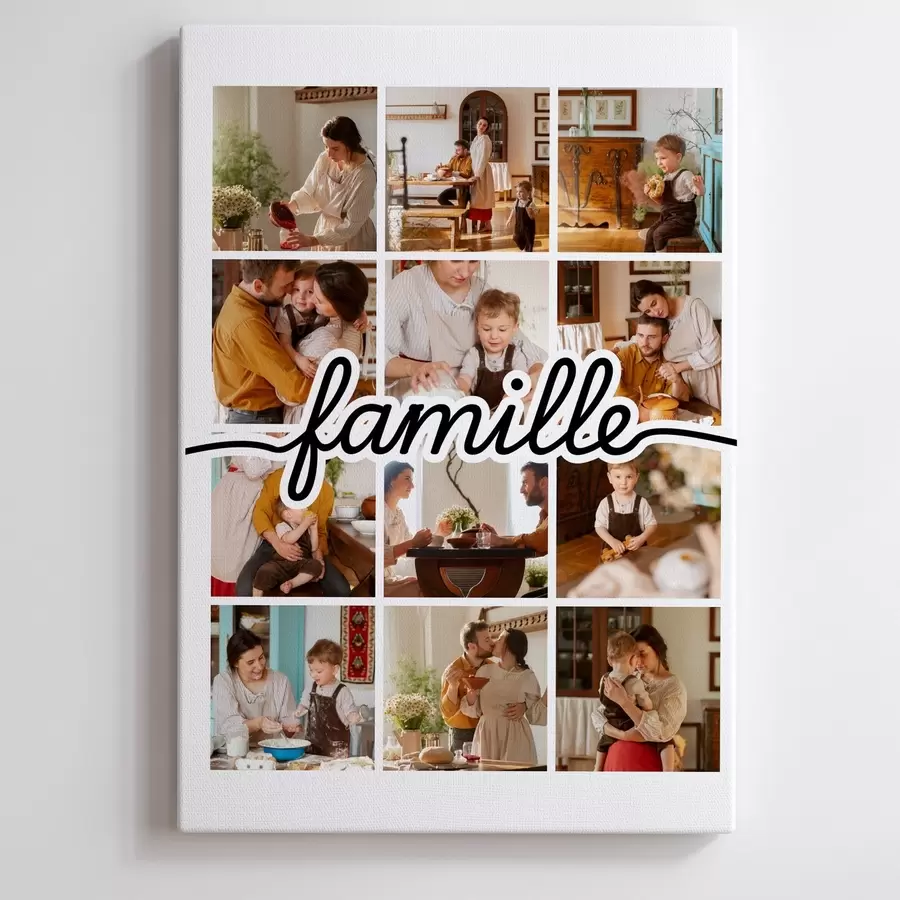 Tableau Collage photo de famille à partir de votre photo s47548