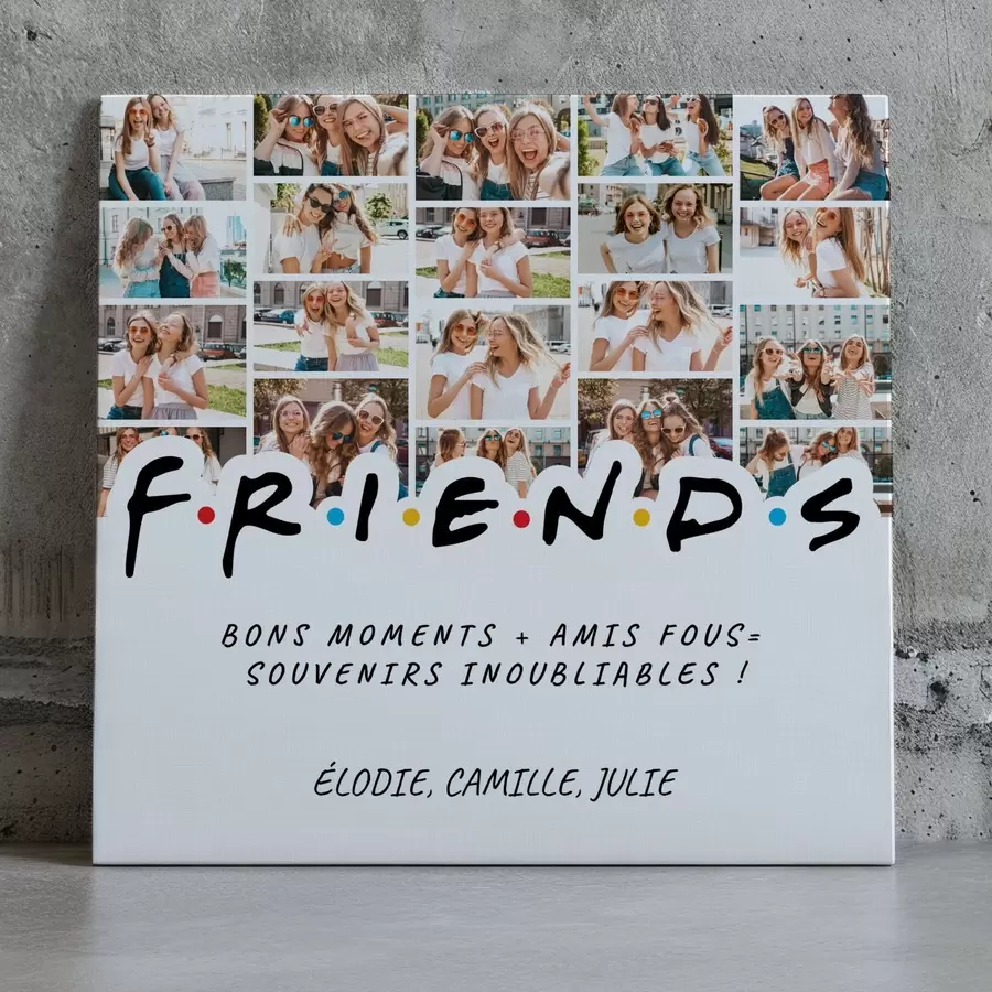 Tableau Collage photo cadeau pour amis pour les fêtes s47557