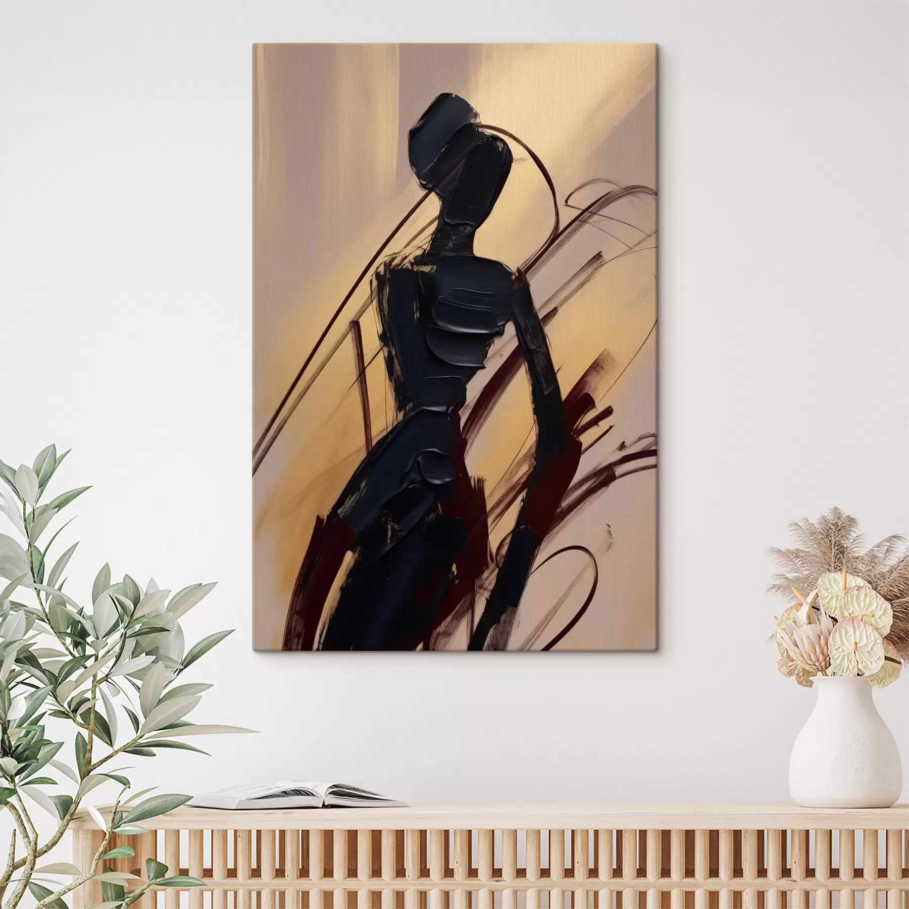 Tableau Silhouette abstraite s47345