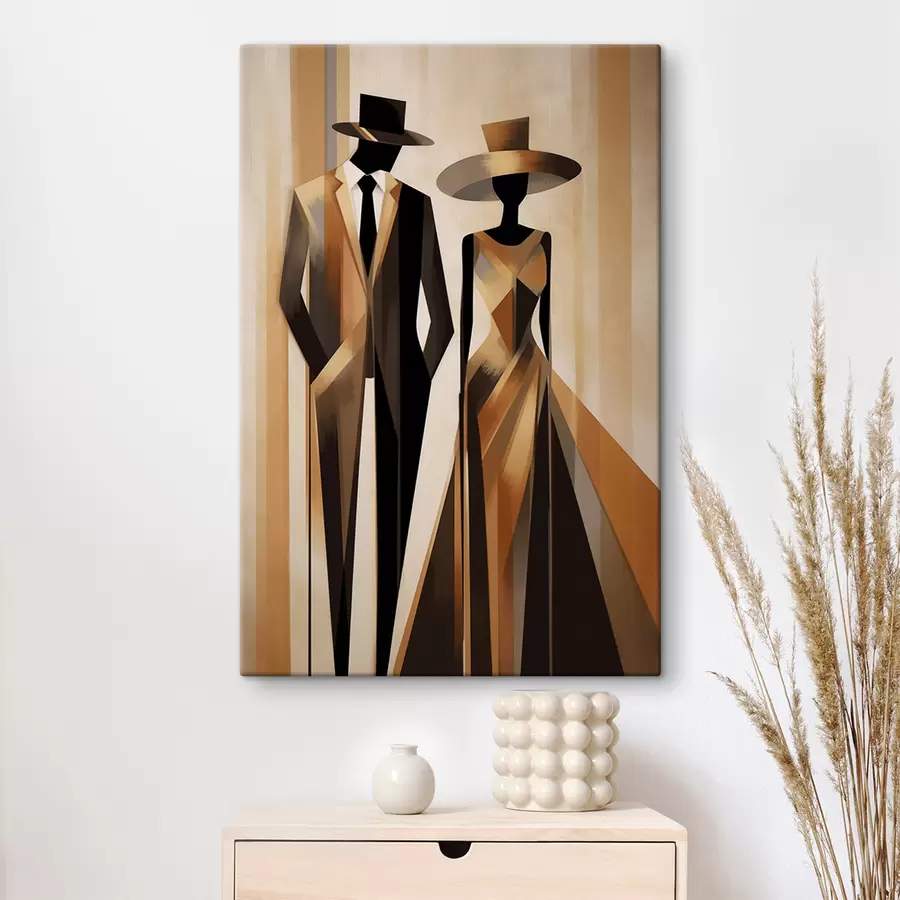 Tableau Couple abstrait s47356