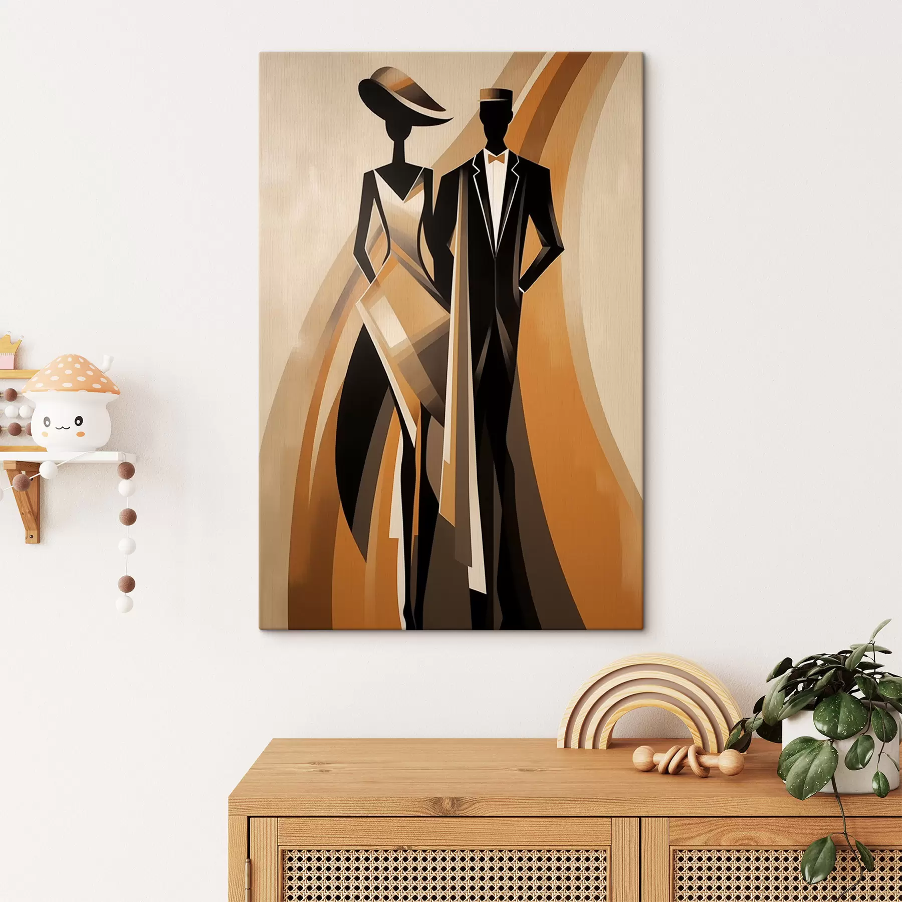 Tableau Couple abstrait s47357