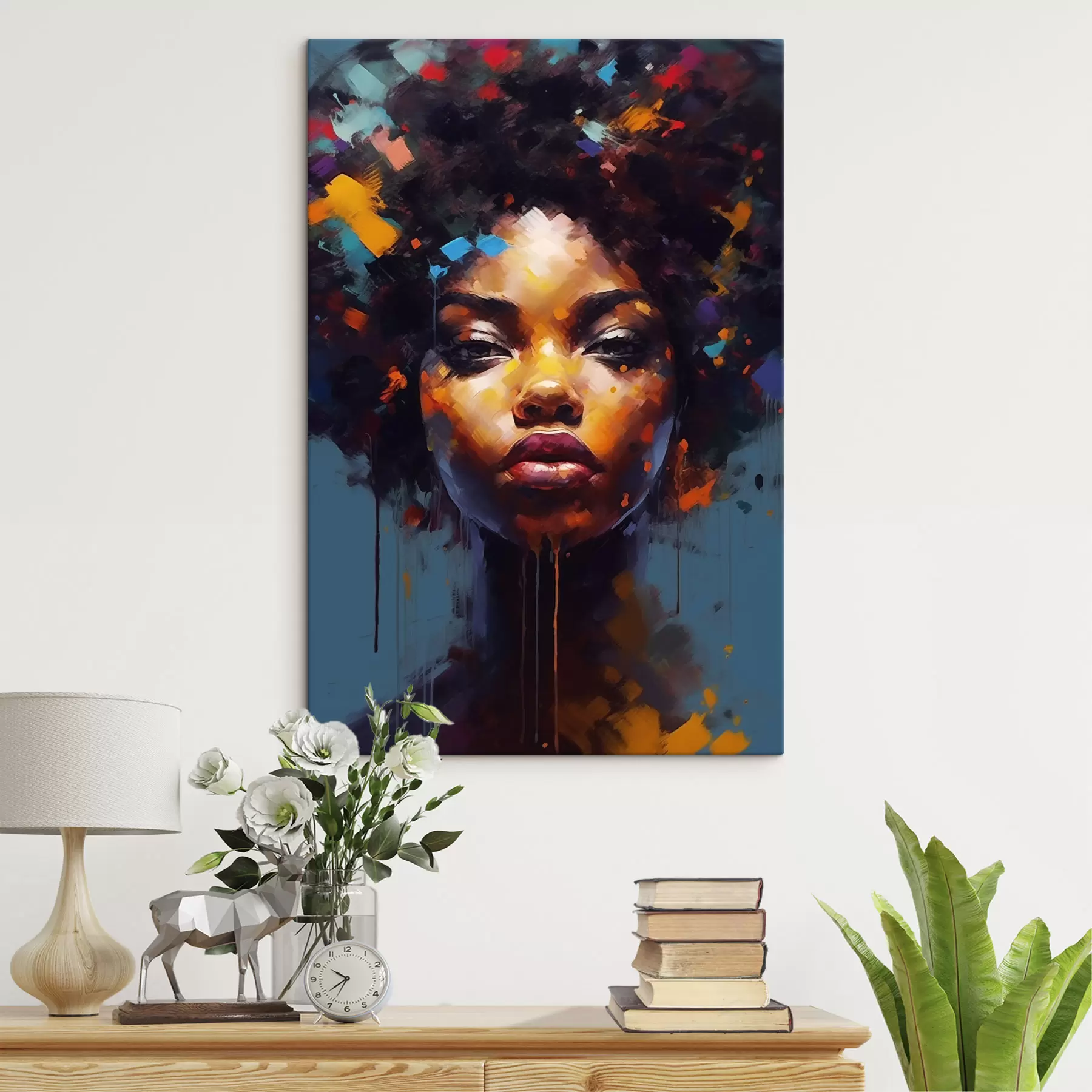 Tableau Portrait abstrait s47369