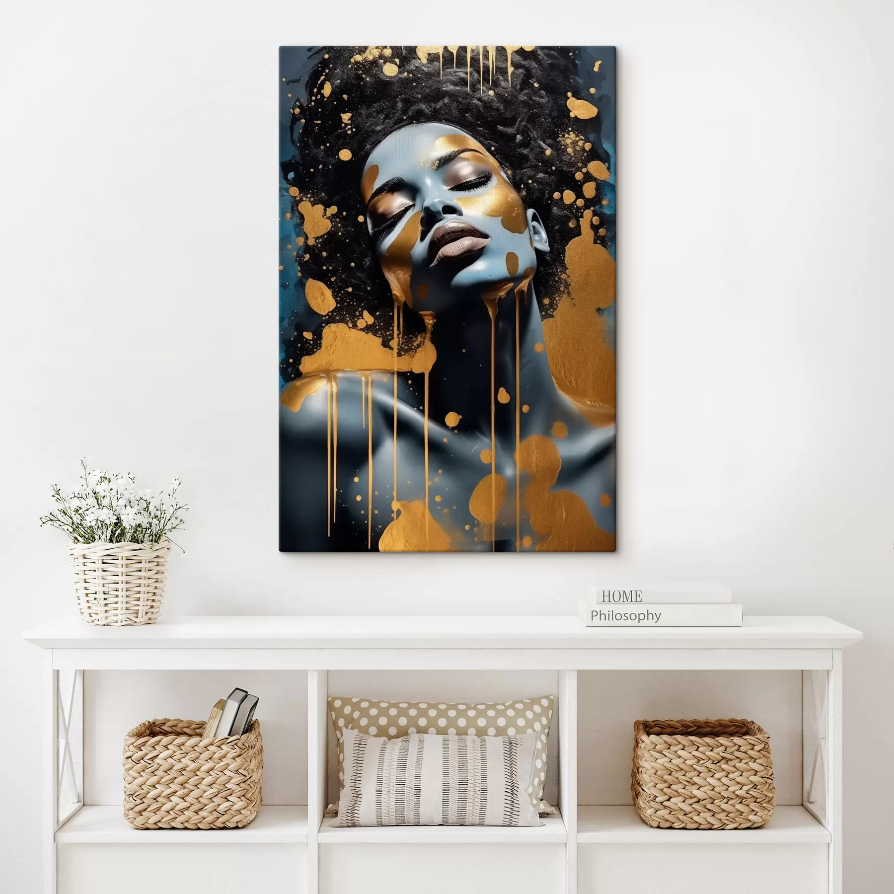 Tableau Fleur abstraite s47381