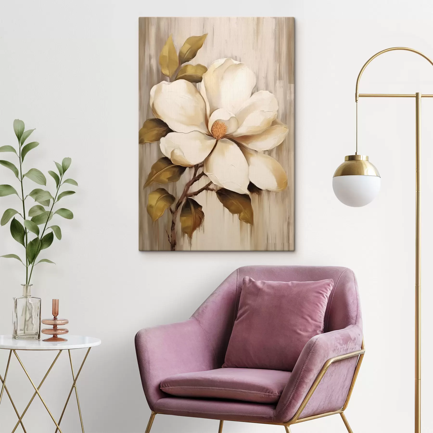 Tableau Fleur abstraite s47382