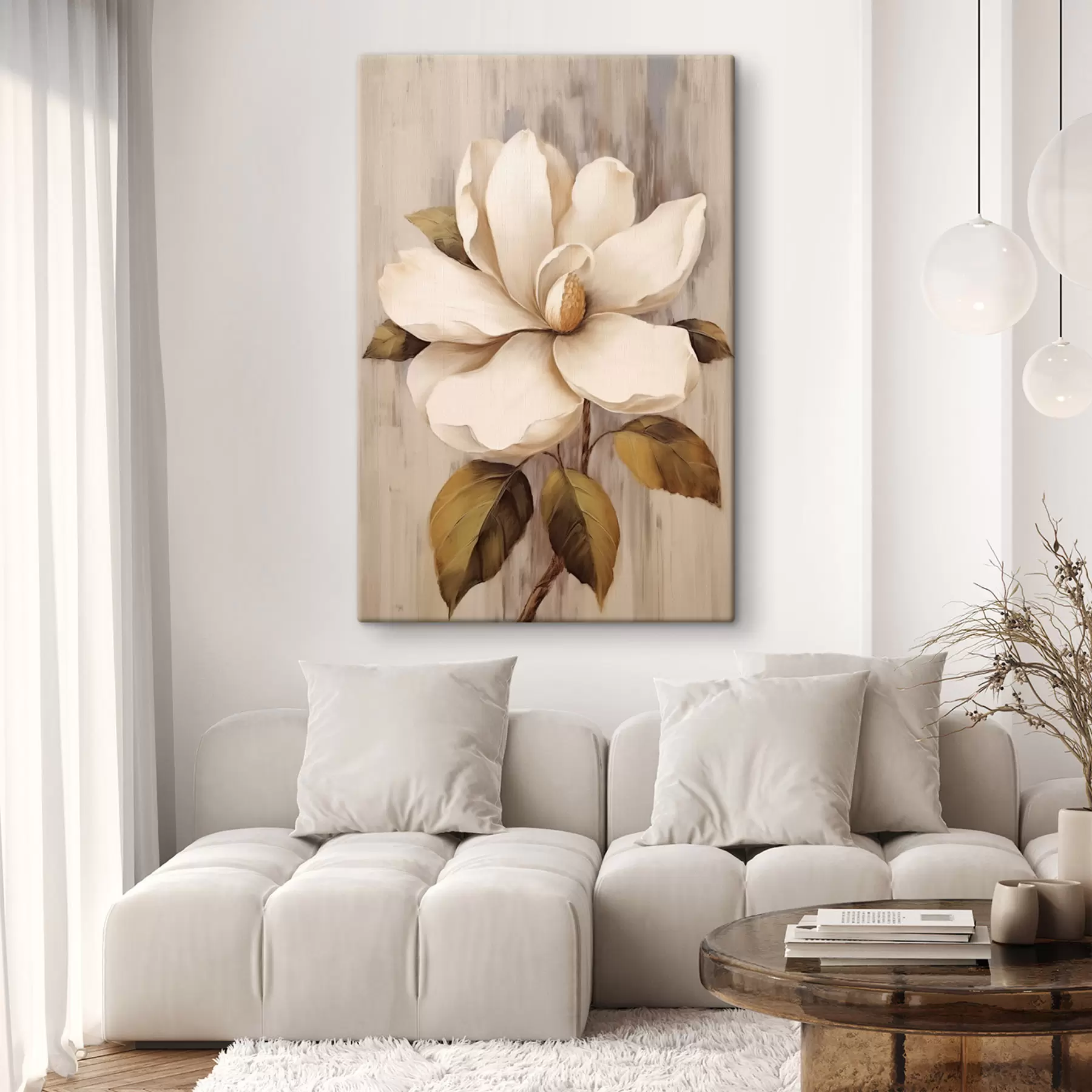 Tableau Fleur abstraite s47383