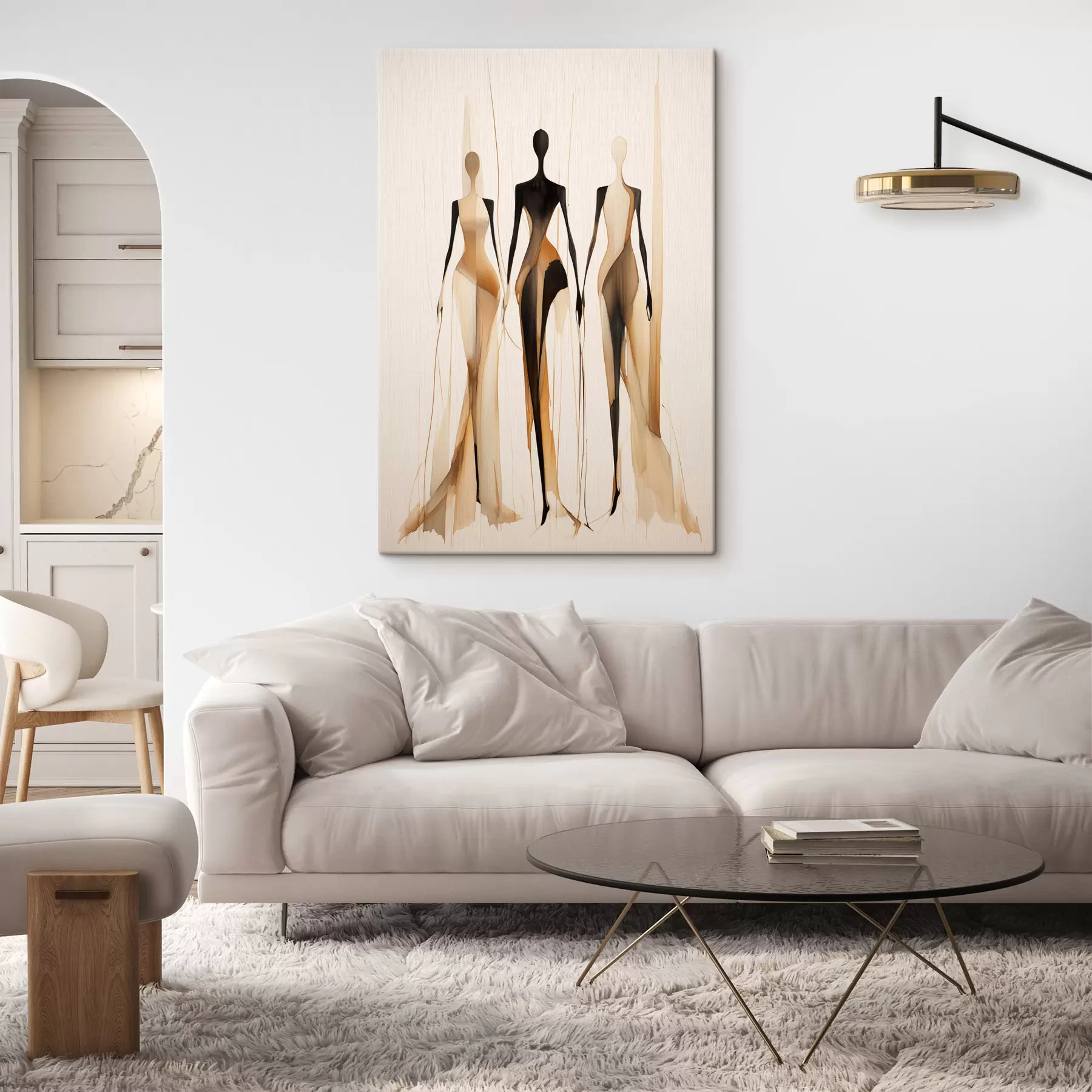 Tableau Trois silhouettes s47401