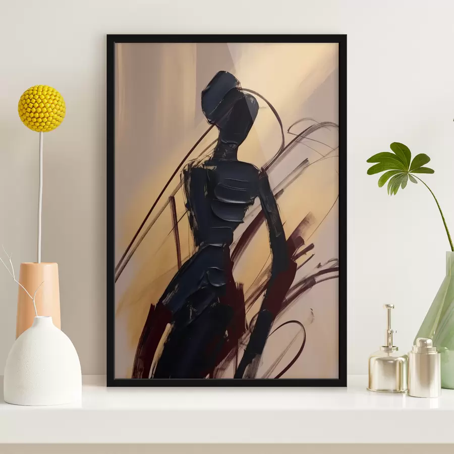 Papier peint Silhouette abstraite f47345