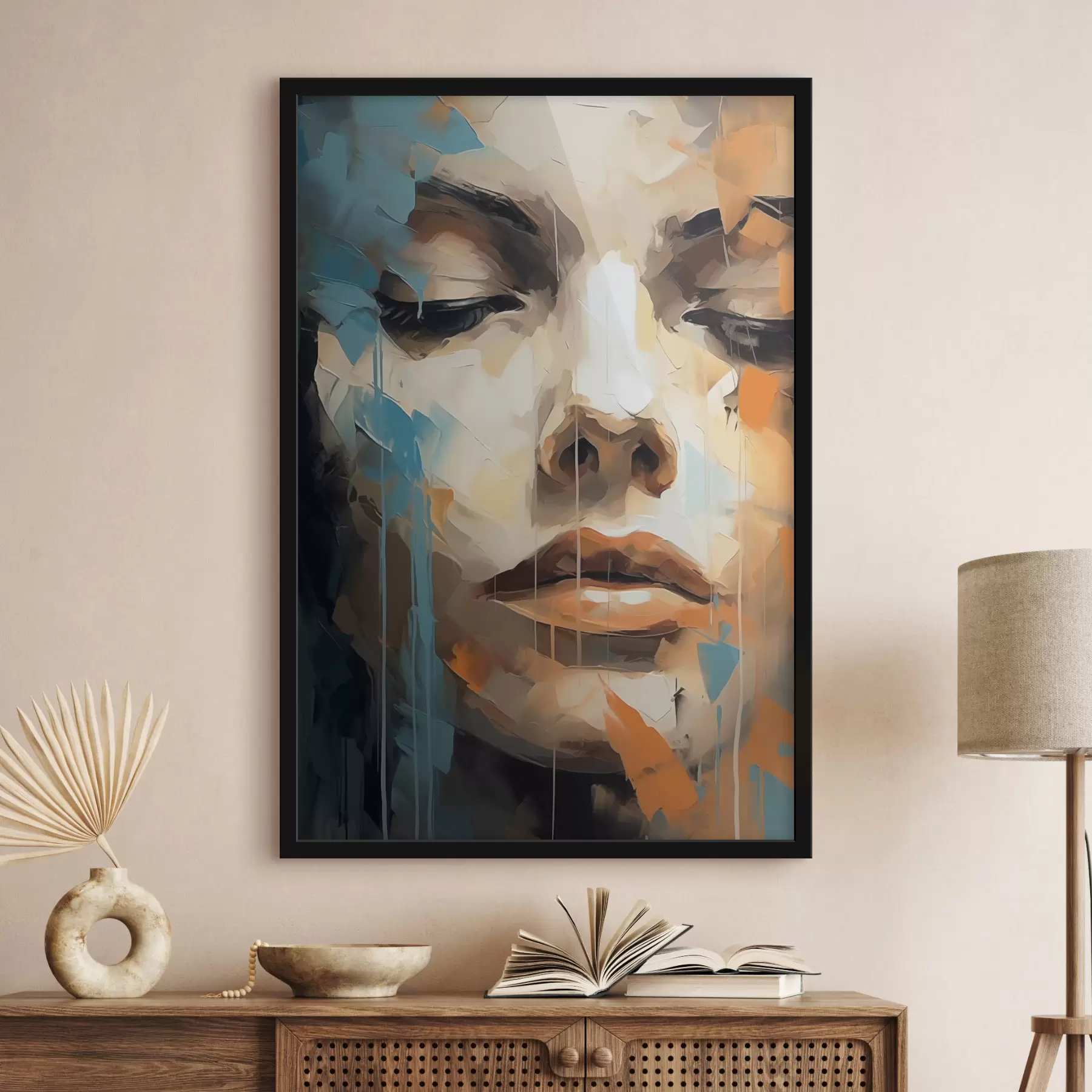 Papier peint Portrait abstrait f47348