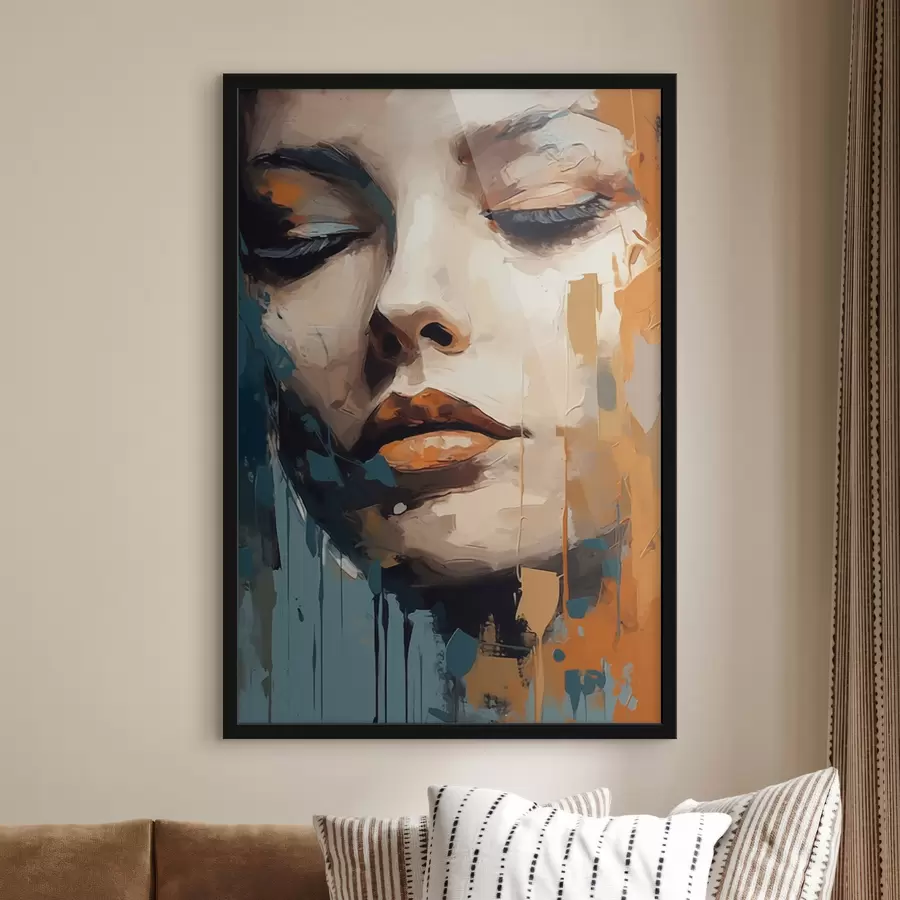 Papier peint Portrait abstrait f47349