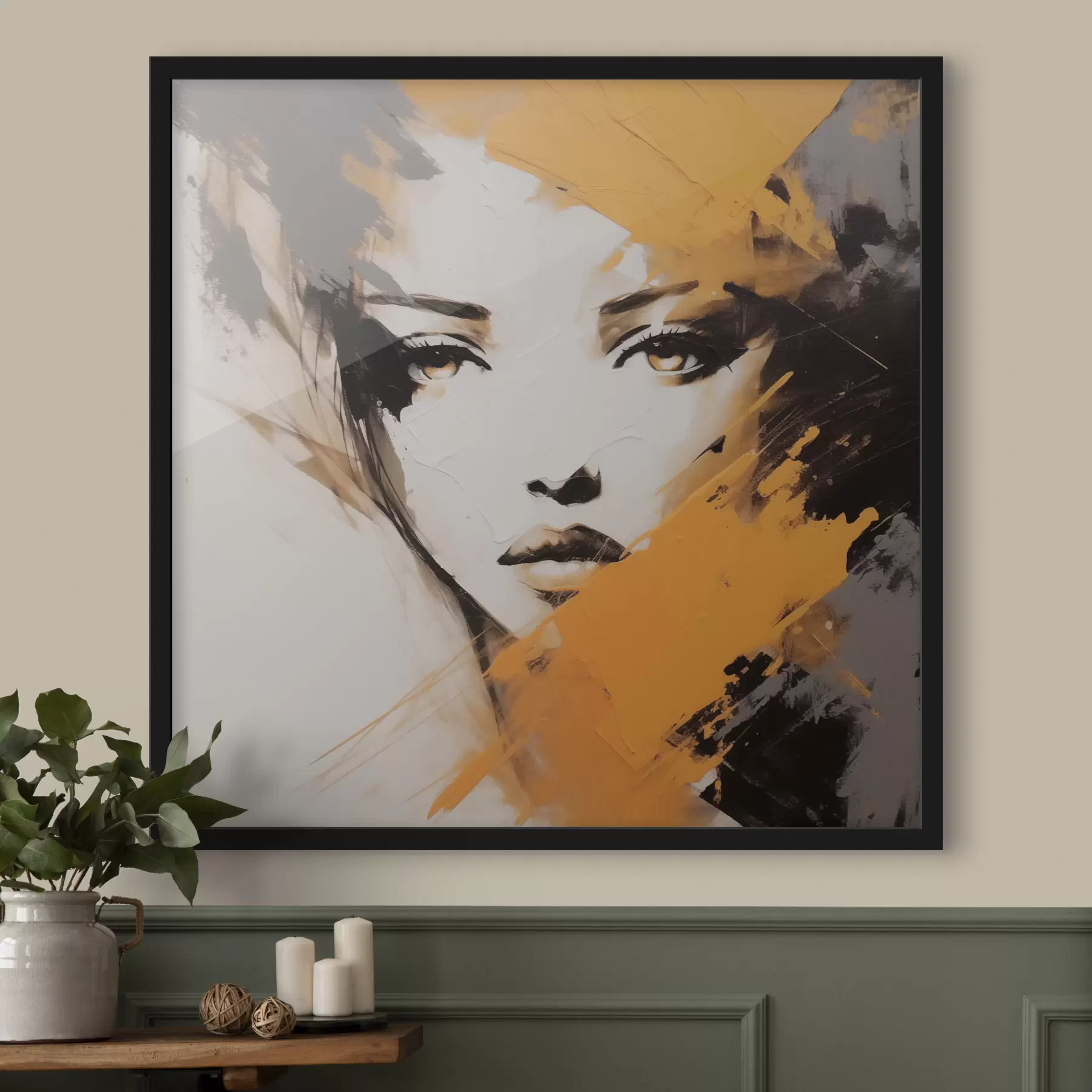 Papier peint Portrait abstrait f47350